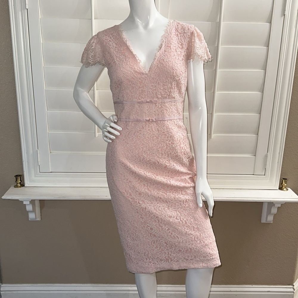 Gal Meets Glam Rosebud Lace Sheath Dress